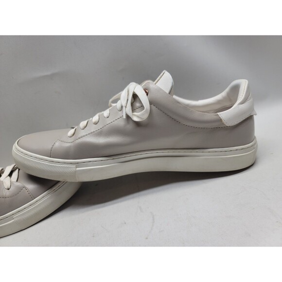 Good Man Brand Men\'s 11.5 Low Top Leather Sneakers Gray White Italy Made main image 9
